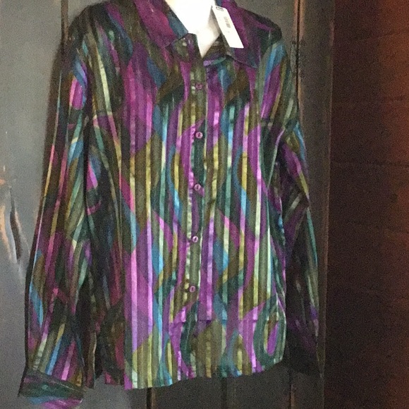 .NWT Vintage 1980 O’Keif & O’Keif Women’s Blouse - Picture 10 of 15